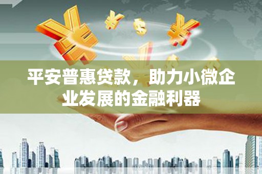 旗津平安普惠贷款，助力小微企业发展的金融利器