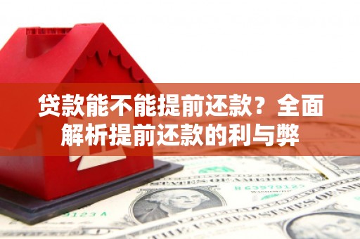 旗津贷款能不能提前还款？全面解析提前还款的利与弊