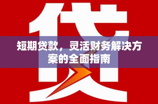 旗津短期贷款，灵活财务解决方案的全面指南