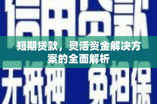旗津短期贷款，灵活资金解决方案的全面解析