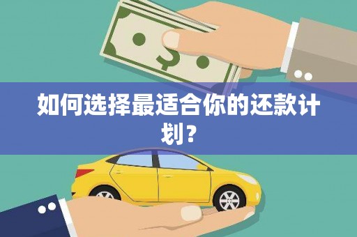 旗津如何选择最适合你的还款计划？