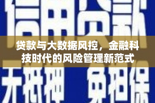 旗津贷款与大数据风控，金融科技时代的风险管理新范式