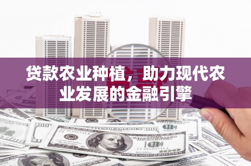 旗津贷款农业种植，助力现代农业发展的金融引擎