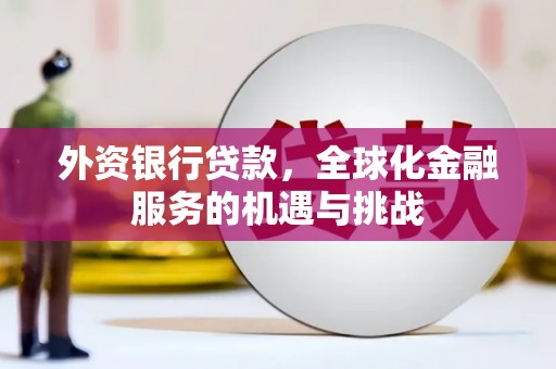 旗津外资银行贷款，全球化金融服务的机遇与挑战