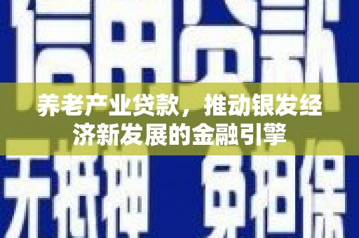 旗津养老产业贷款，推动银发经济新发展的金融引擎