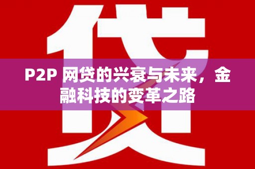 旗津P2P 网贷的兴衰与未来，金融科技的变革之路