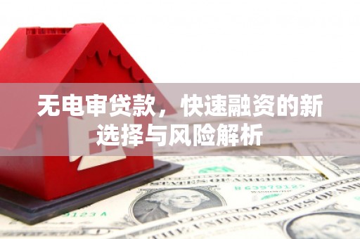 旗津无电审贷款，快速融资的新选择与风险解析