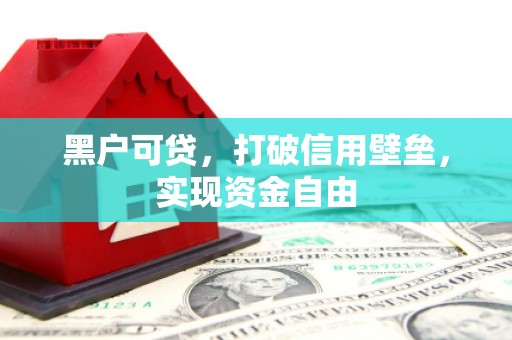 旗津黑户可贷，打破信用壁垒，实现资金自由
