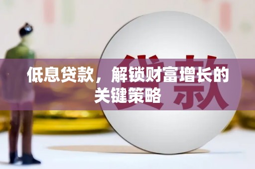 旗津低息贷款，解锁财富增长的关键策略
