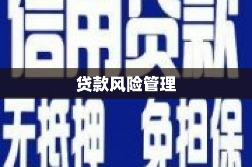 旗津贷款风险管理