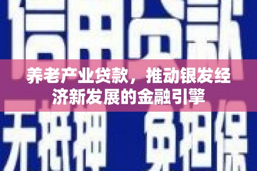 旗津养老产业贷款，推动银发经济新发展的金融引擎