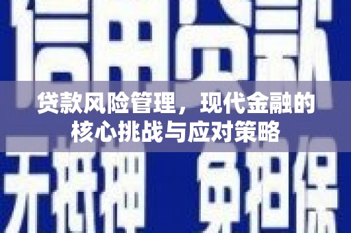 旗津贷款风险管理，现代金融的核心挑战与应对策略