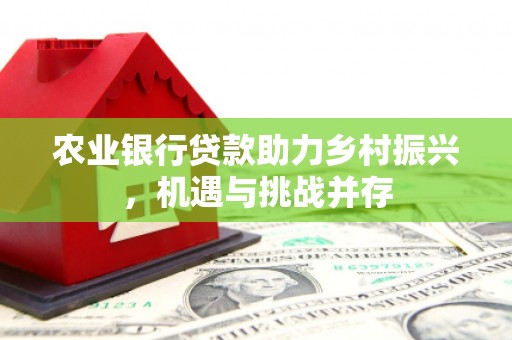旗津农业银行贷款助力乡村振兴，机遇与挑战并存