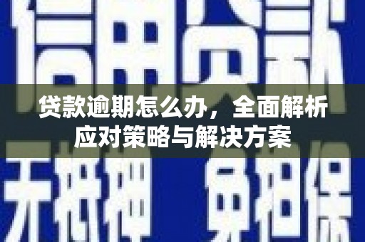 旗津贷款逾期怎么办，全面解析应对策略与解决方案